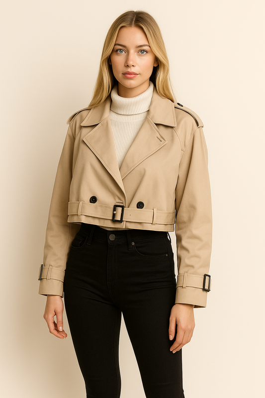 Timeless Cropped Trench