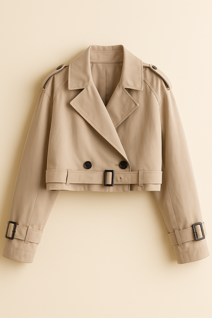 Timeless Cropped Trench