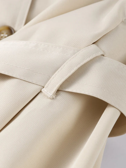Elegant Women’s Short Trench Coat
